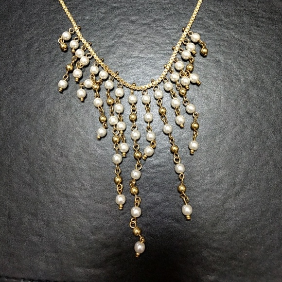 1928 Jewelry - *Sale*1928 Gold tone cascading faux pearl necklace